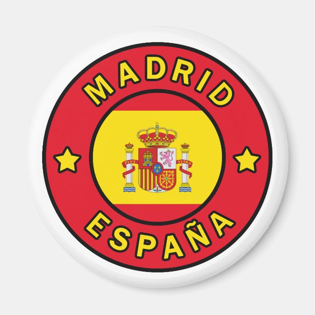 Madrid España Magnet (Framsidan)