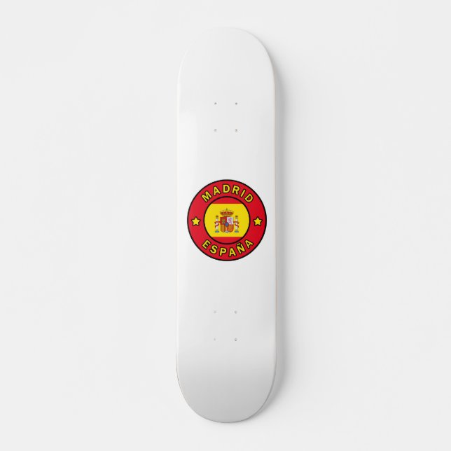 Madrid España Mini Skateboard Bräda 18,5 Cm (Framsida)