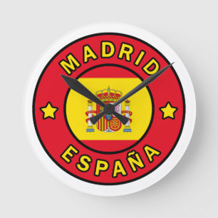 Madrid España Rund Klocka