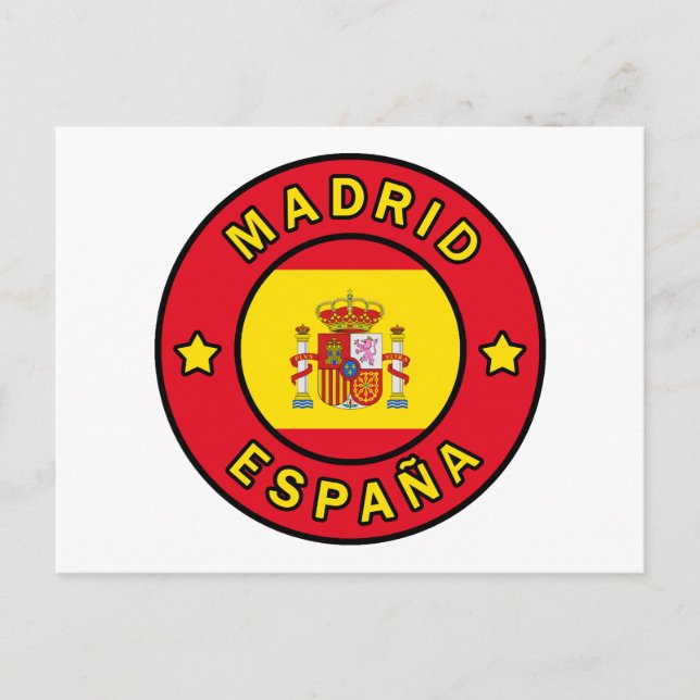 Madrid España Vykort (Framsida)