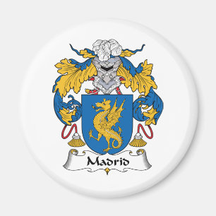 Madrid familjvapensköld magnet