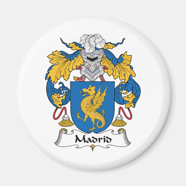 Madrid Family Crest Magnet (Framsidan)