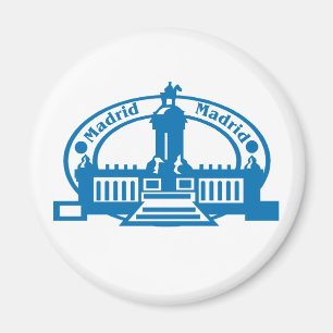 Madrid frimärke magnet