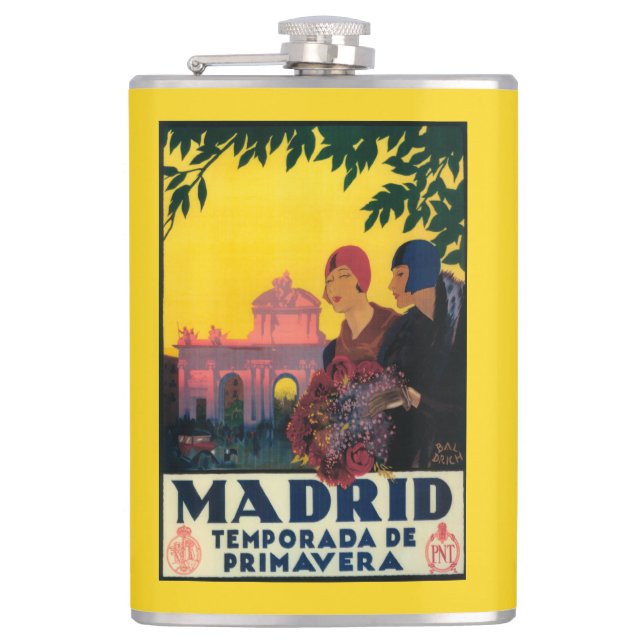 Madrid i Springtime reser den befordrings- Fickplunta (Framsidan)