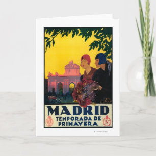 Madrid i Springtime reser den befordrings- Kort