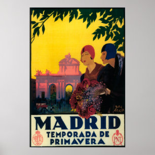 Madrid i Springtime Travel Promotional Poster