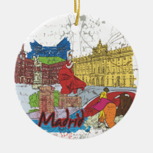 Madrid Julgransprydnad Keramik