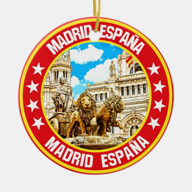 Madrid Julgransprydnad Keramik (Framsidan)