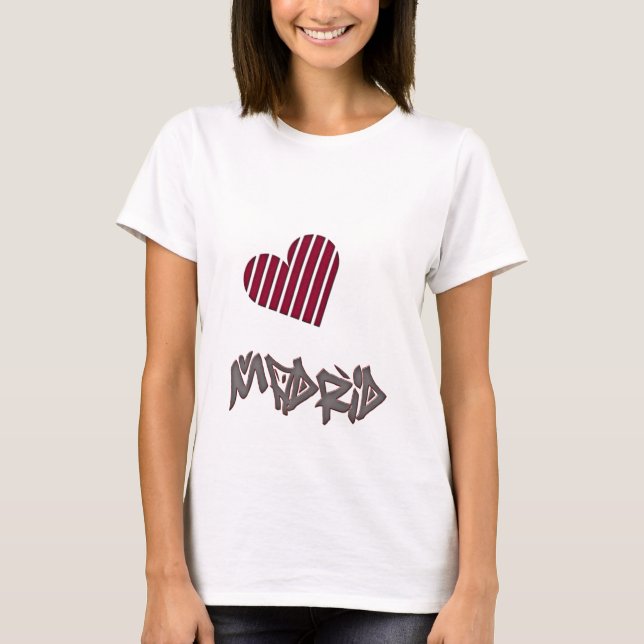 Madrid kärlek tee shirt (Framsida)
