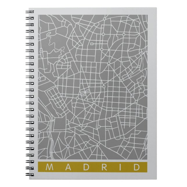Madrid karta anteckningsbok (Framsidan)