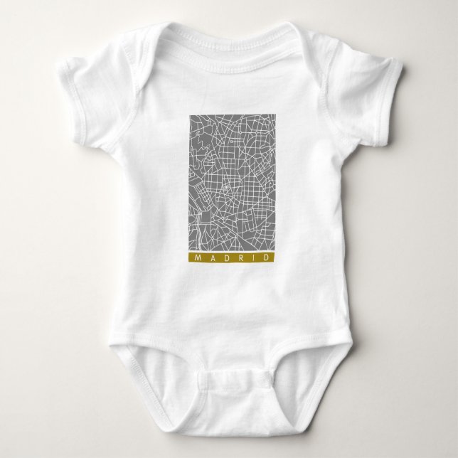 Madrid karta t shirt (Framsida)