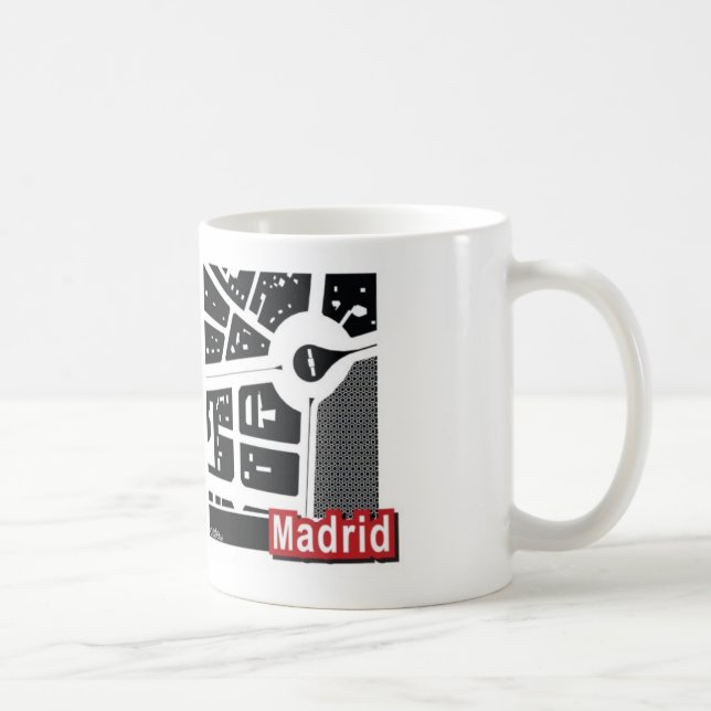 Madrid kartamugg kaffemugg (Höger)