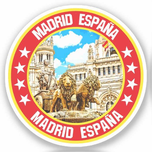 Madrid Klistermärken (Framsida)