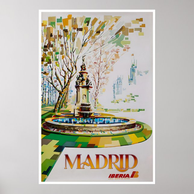 Madrid konst Spanien Resaaffisch Spansk konst Iber Poster (Framsidan)