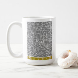 Madrid map kaffemugg