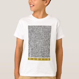 Madrid map t shirt