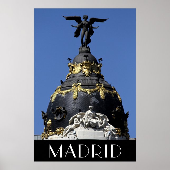 Madrid Metropolis Gran Via Poster (Framsidan)