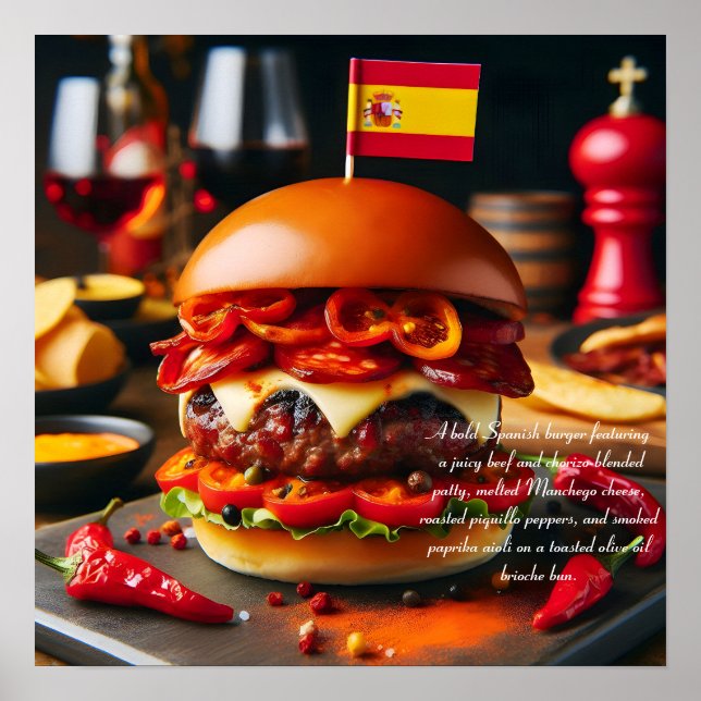 Madrid Munchies: Chorizo Magic Poster (Framsidan)