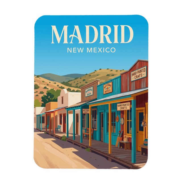Madrid New Mexico Magnet (Vertikal)