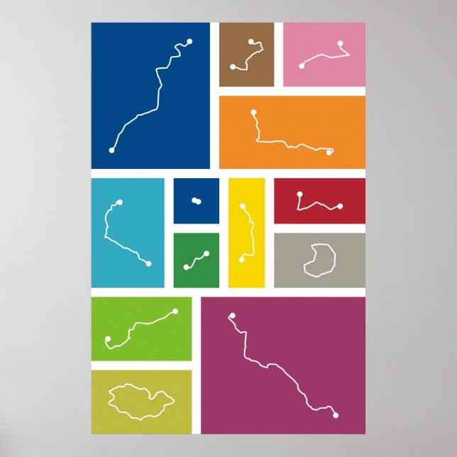 Madrid - Övergångspaletter Poster (Framsidan)