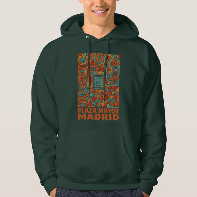 Madrid Plaza Mayor Hoodie (Framsida)