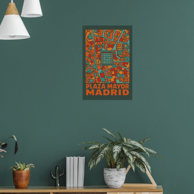 Madrid Plaza Mayor Poster (Vardagsrum 1)