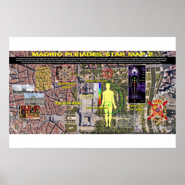 Madrid Pleiades Mönster 2 Poster (Framsidan)