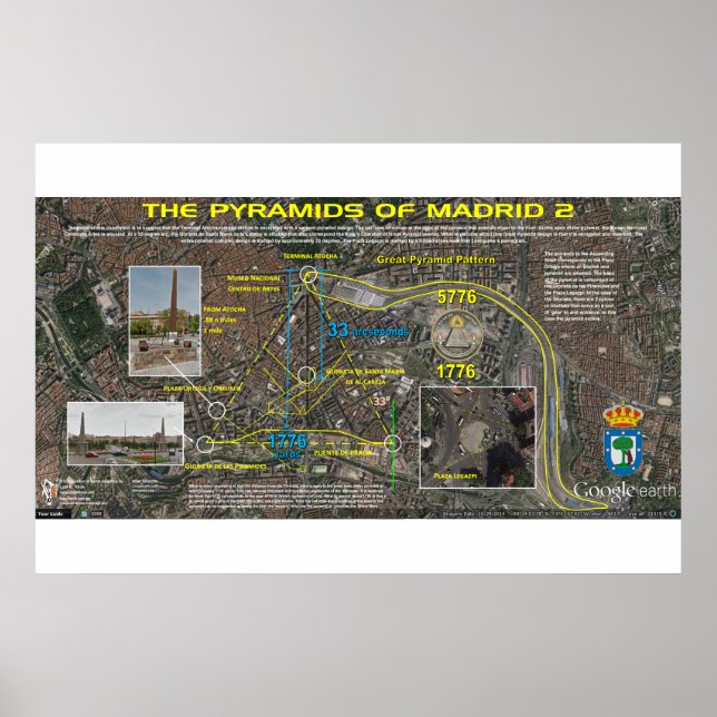 Madrid Pleiades Mönster 4 Poster (Framsidan)
