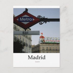 Madrid, Puerta del Sol Vykort