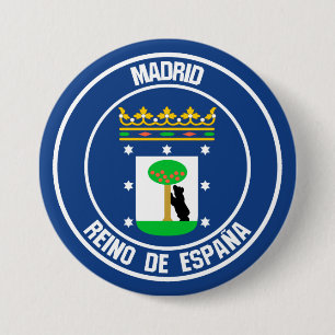 Madrid Round Emblem Knapp