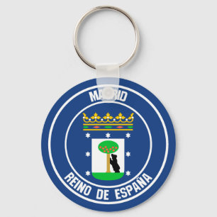 Madrid Round Emblem Nyckelring