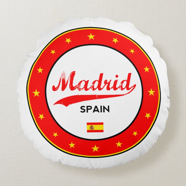 Madrid Rund Kudde (Framsidan)
