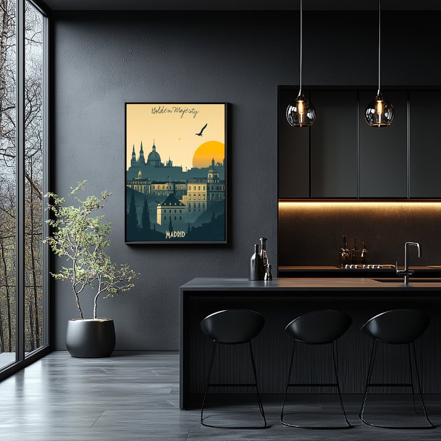 Madrid Soluppgång - Kungliga Stadssiluetter Poster (Skapare uppladdad)