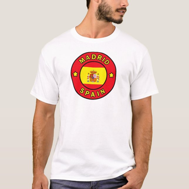 Madrid Spain Shirt Tee (Framsida)