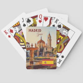 Madrid Spain Travel liggande souvenir Casinokort