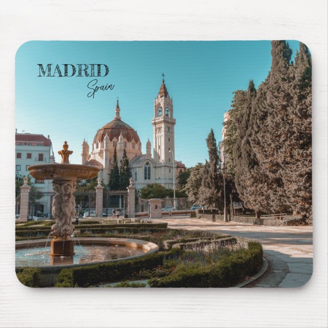 Madrid Spain Travel liggande souvenir Musmatta (Framsidan)