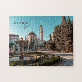 Madrid Spain Travel liggande souvenir Pussel