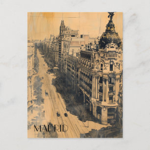 Madrid Spain Travel Vykort