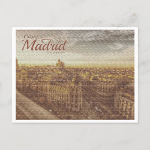 MADRID SPAIN VINTAGE - GRAN VIA VYKORT