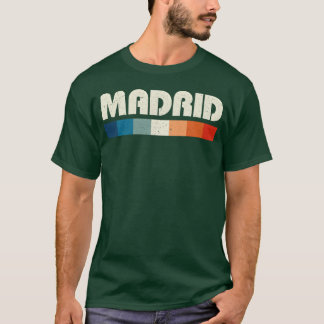 Madrid Spanien 80Tals tjej T Shirt