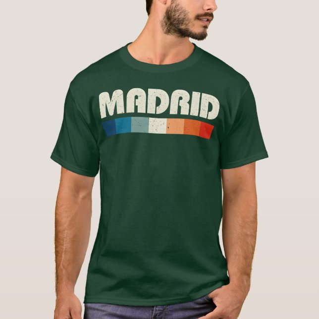 Madrid Spanien 80Tals tjej T Shirt (Framsida)