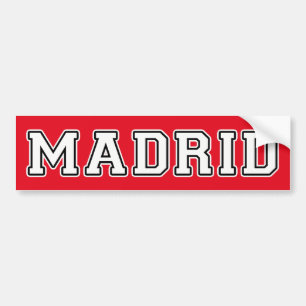 Madrid Spanien Bildekal