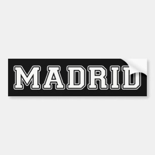 Madrid Spanien Bildekal