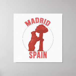 Madrid Spanien Canvastryck