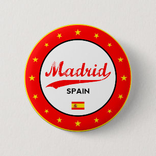 Madrid, Spanien, cirkel, vit Knapp