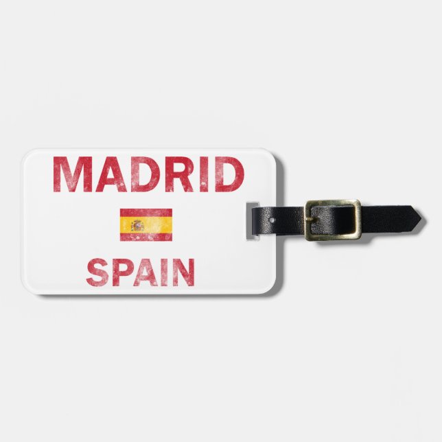 Madrid Spanien designer Bagagebricka (Horisontell Framsida)