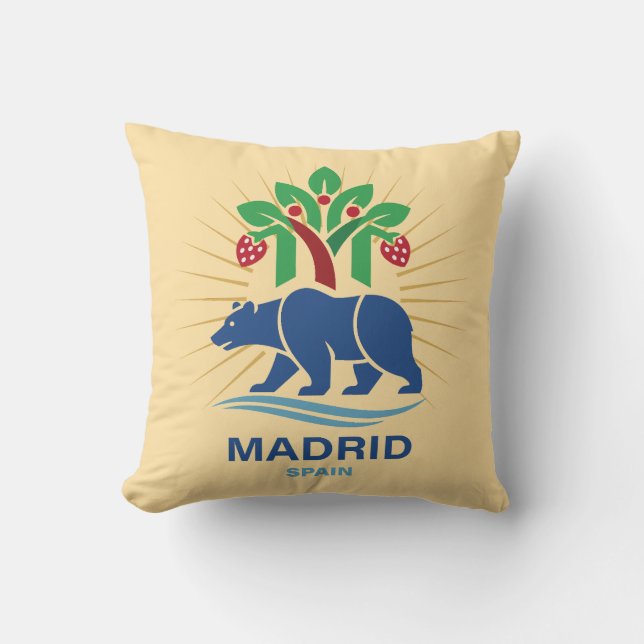 Madrid Spanien Europa Kudde (Framsida)
