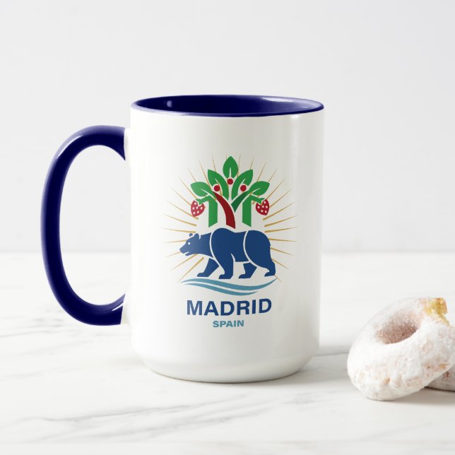 Madrid Spanien Europa Mugg (Med munk)