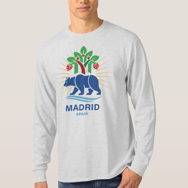Madrid Spanien Europa T Shirt (Framsida)