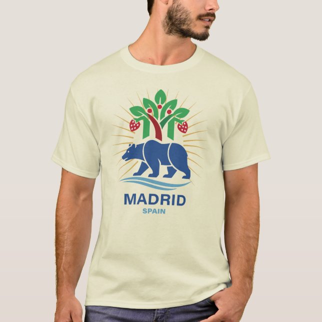 Madrid Spanien Europa T Shirt (Framsida)